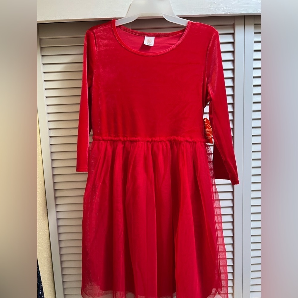 BRAND NEW GIRLS PLUS SZ 18 RED FANCY DRESS